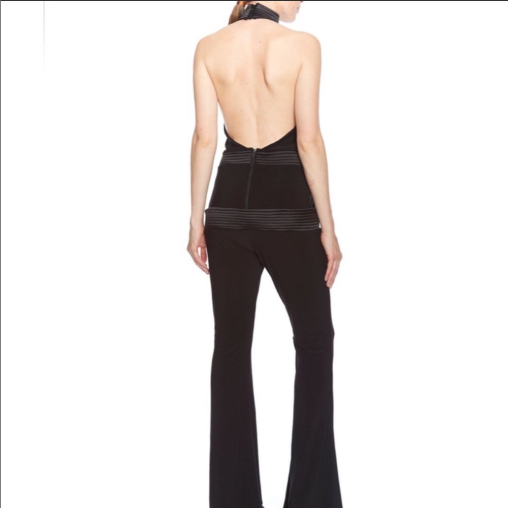Chic Black Halter Jumpsuit - Picture 2 of 2